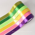 Hot selling single faced polyester satin ribbon for clothing label